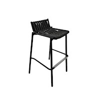 Silla Bar Outdoor Comte de Aluminio Negro